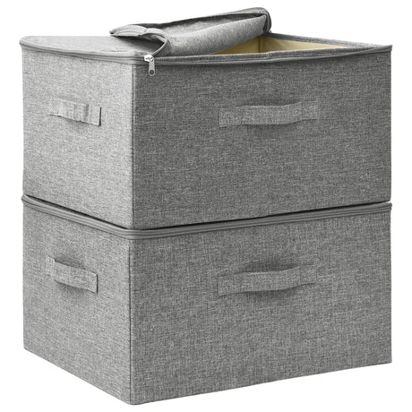 Storage Boxes 2 Pcs Fabric 43X34X23 Cm