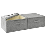 Storage Boxes 2 Pcs Fabric 43X34X23 Cm