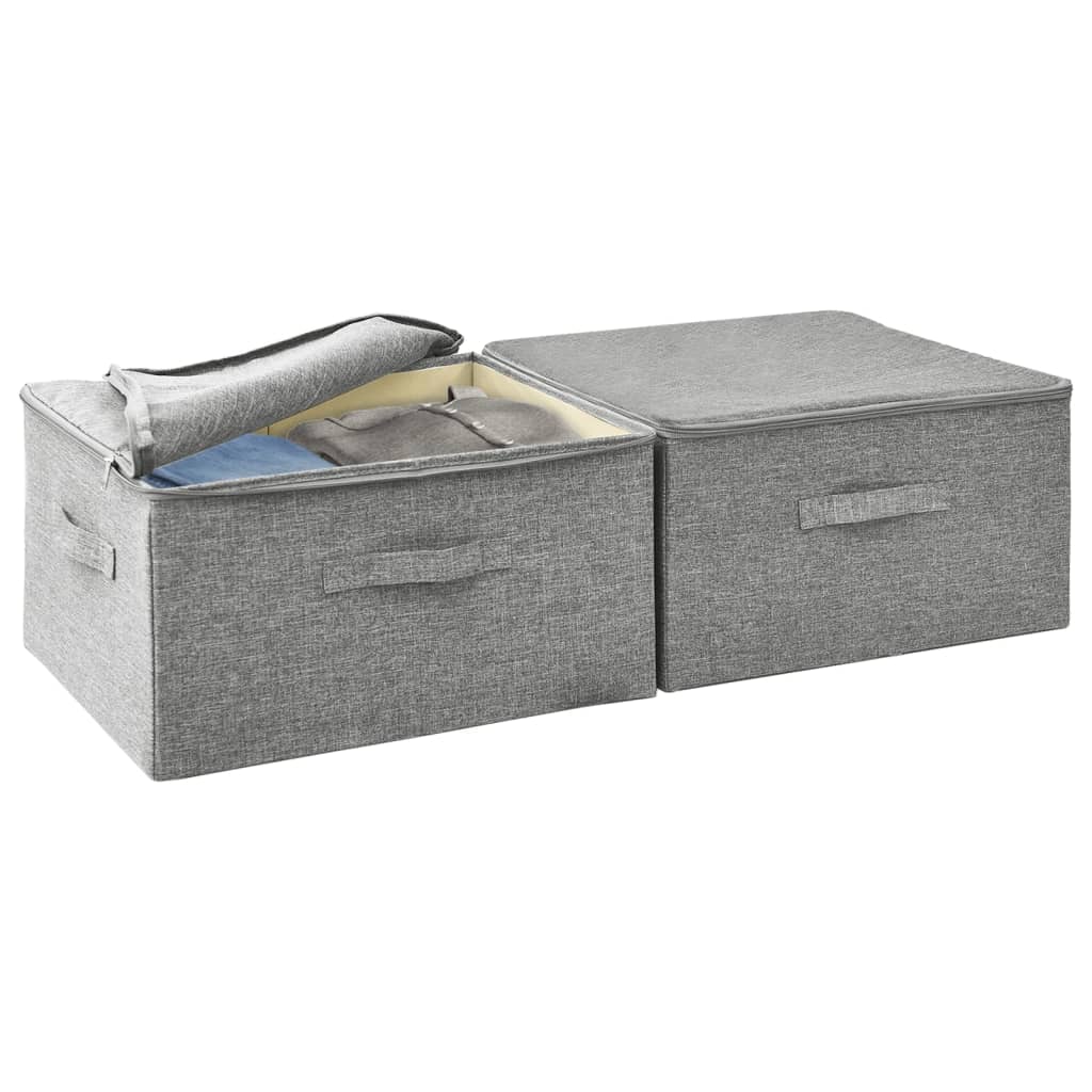 Storage Boxes 2 Pcs Fabric 43X34X23 Cm