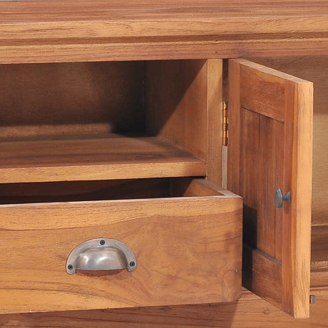 Tv Cabinet 100X30X40 Cm Solid Teak Wood