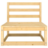 10 Piece Garden Lounge Set Solid Pinewood