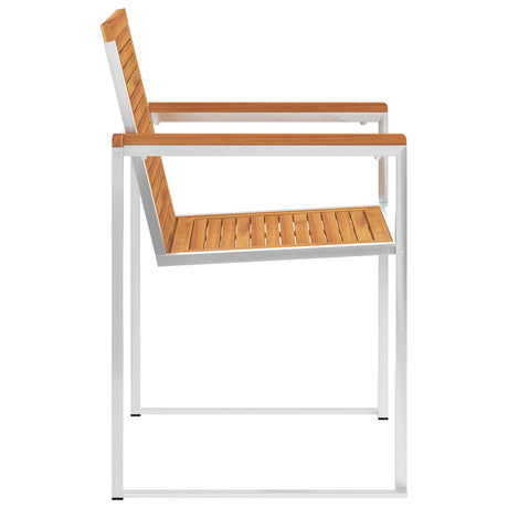 Garden Chairs 4 Pcs And Stainless Steel