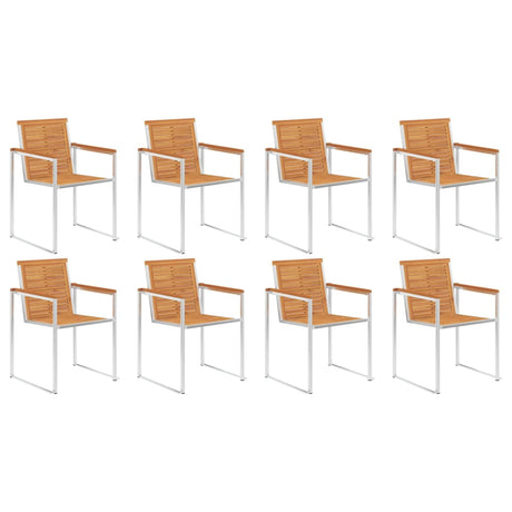 Garden Chairs 4 Pcs And Stainless Steel