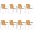 Garden Chairs 4 Pcs And Stainless Steel