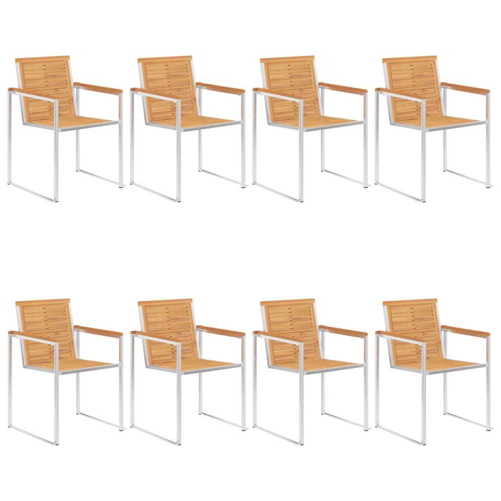 Garden Chairs 4 Pcs And Stainless Steel