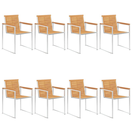 Garden Chairs 4 Pcs And Stainless Steel