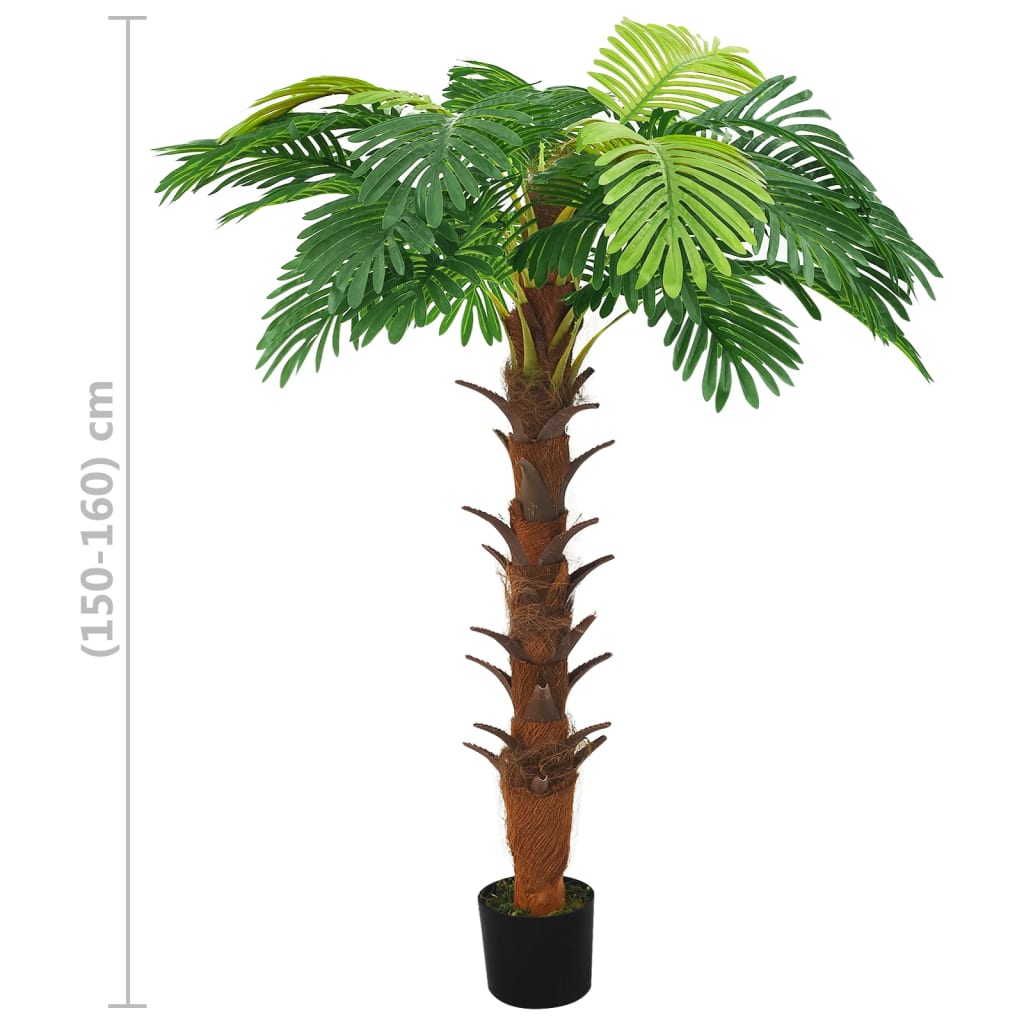 Artificial Cycas Palm With Pot Green