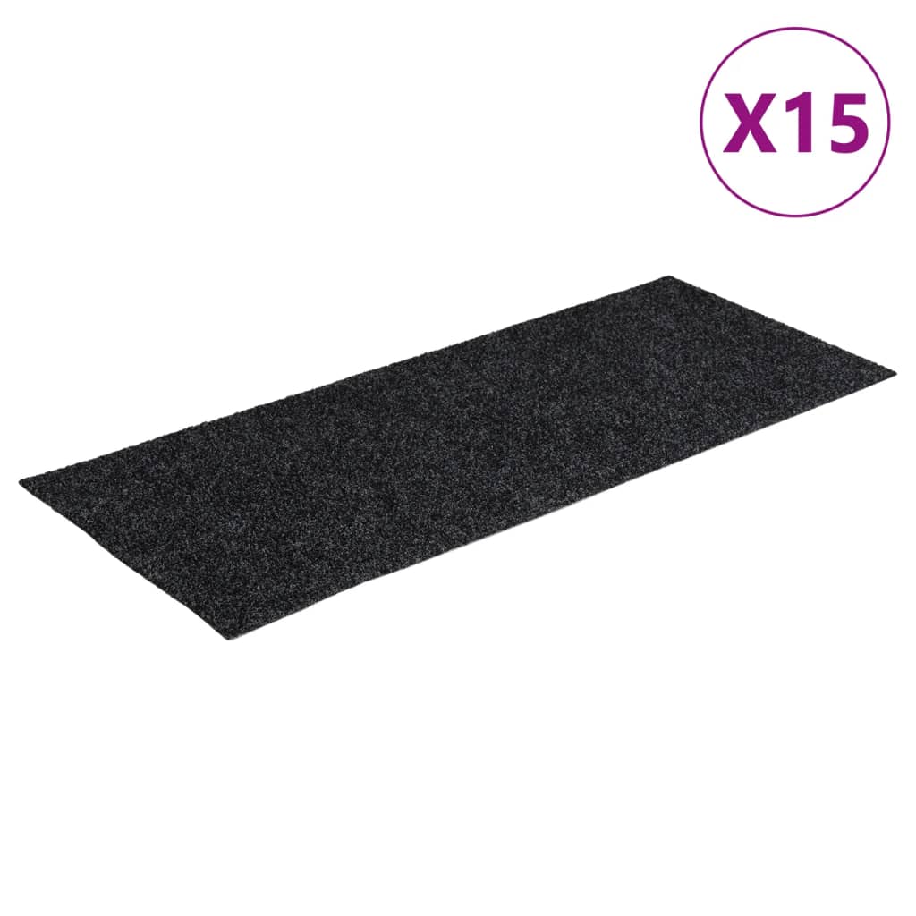 Self-Adhesive Stair Mats Rectangular 15 Pcs