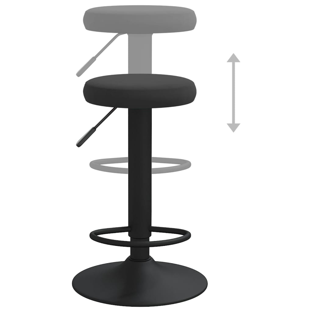 Bar Stools 2 Pcs Velvet