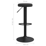 Bar Stools 2 Pcs Velvet