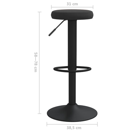 Bar Stools 2 Pcs Velvet