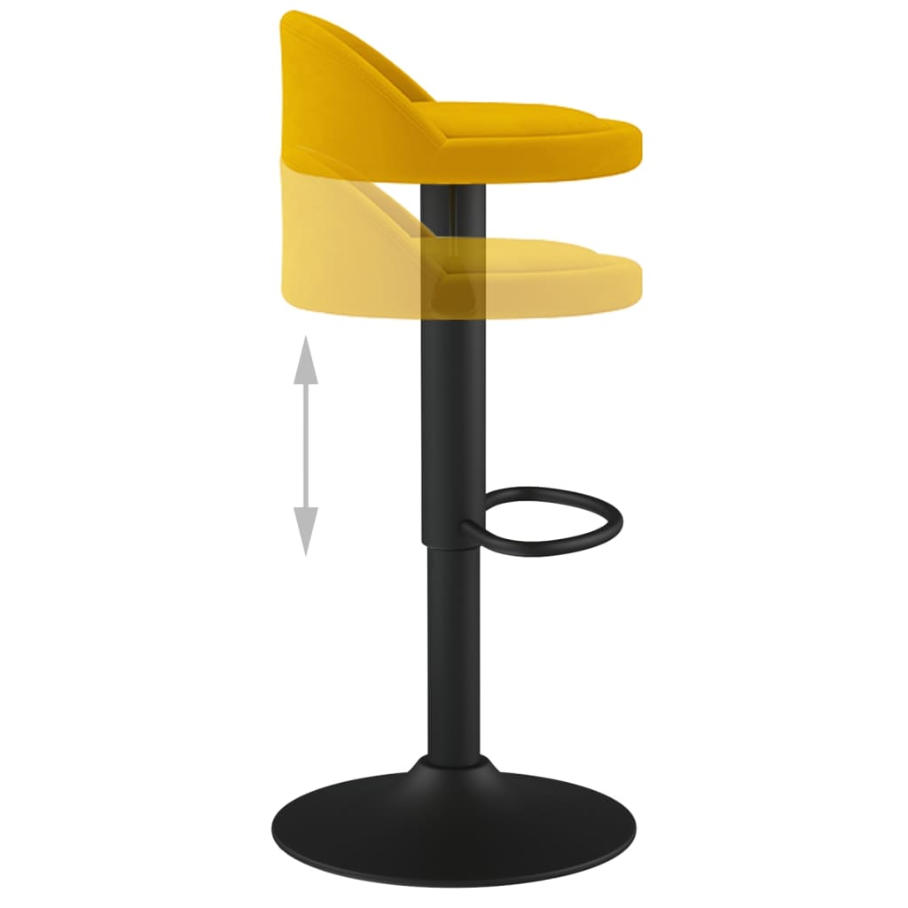 Bar Stools 2 Pcs Velvet