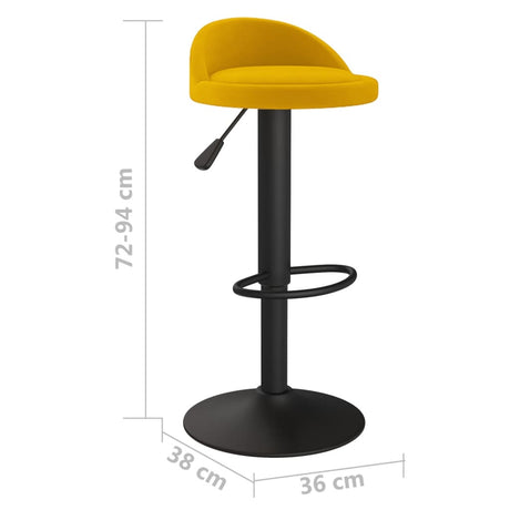 Bar Stools 2 Pcs Velvet
