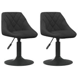 Swivel Dining Chairs 2 Pcs Velvet
