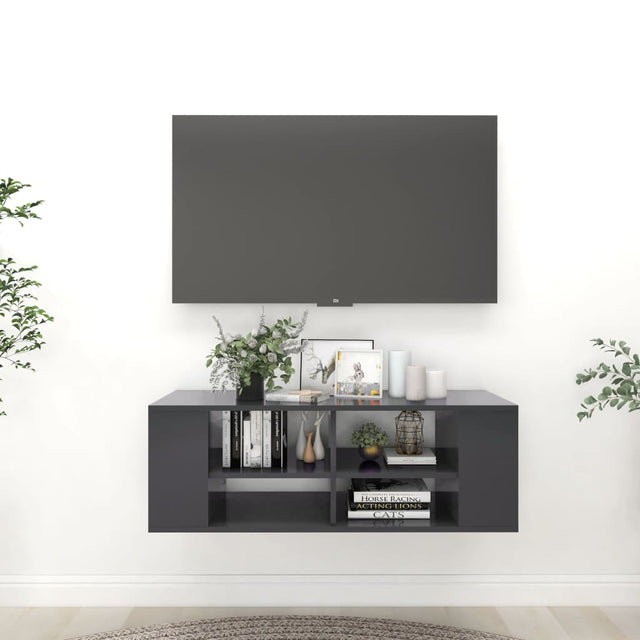 Wall-Mounted Tv Cabinet 102X35X35 Cm Engineered Wood