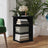 Side Cabinet 35X35X55 Cm Engineered Wood