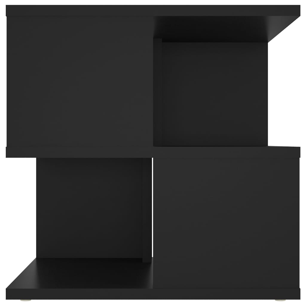 Side Table Black 40x40x40 cm Engineered Wood