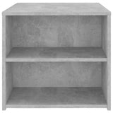 Side Table Concrete Grey 50x50x45 cm Engineered Wood