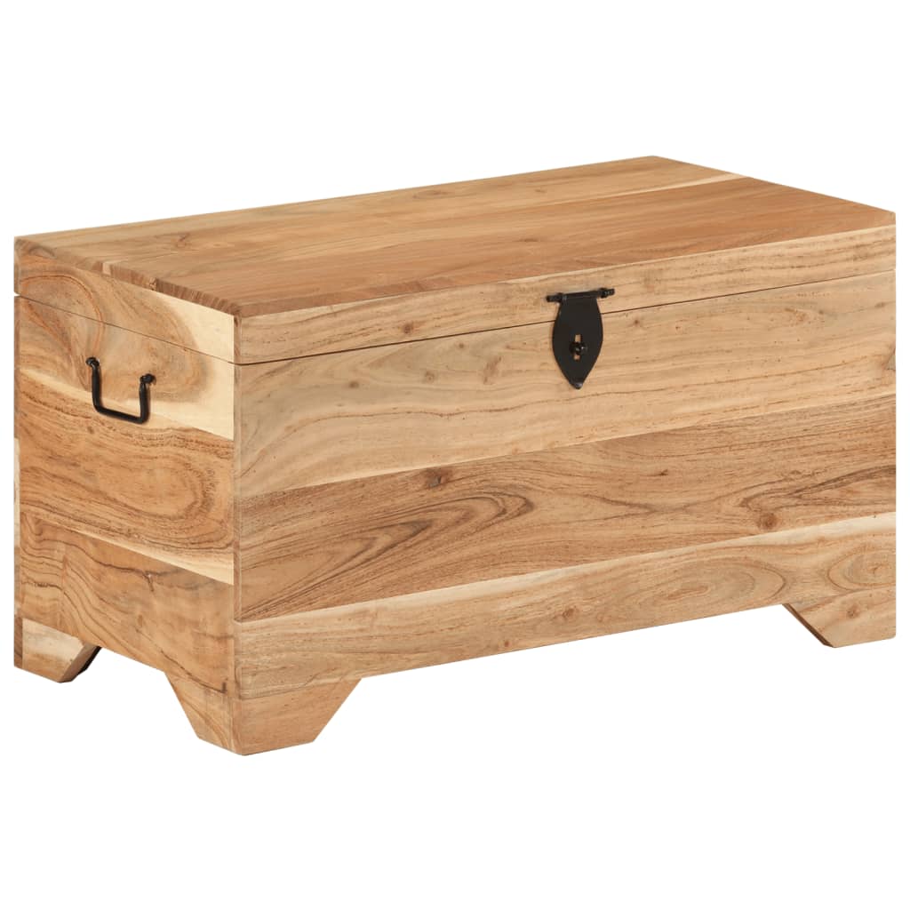 Storage Chest Solid Rough Mango Wood