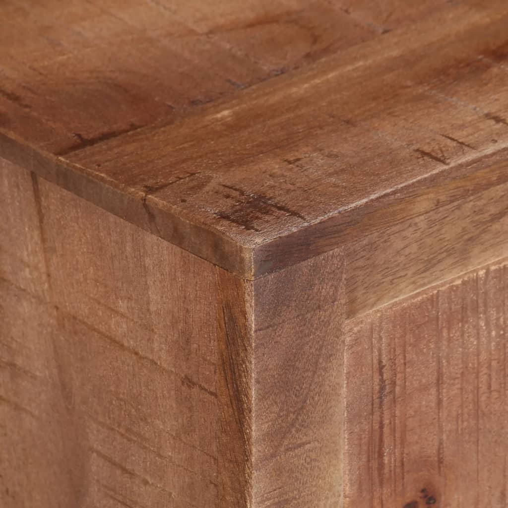Tv Cabinet 110X30X40 Cm Rough Mango Wood