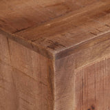 Tv Cabinet 110X30X40 Cm Rough Mango Wood