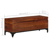 Storage Trunk 110X35X41 Cm Solid Acacia Wood