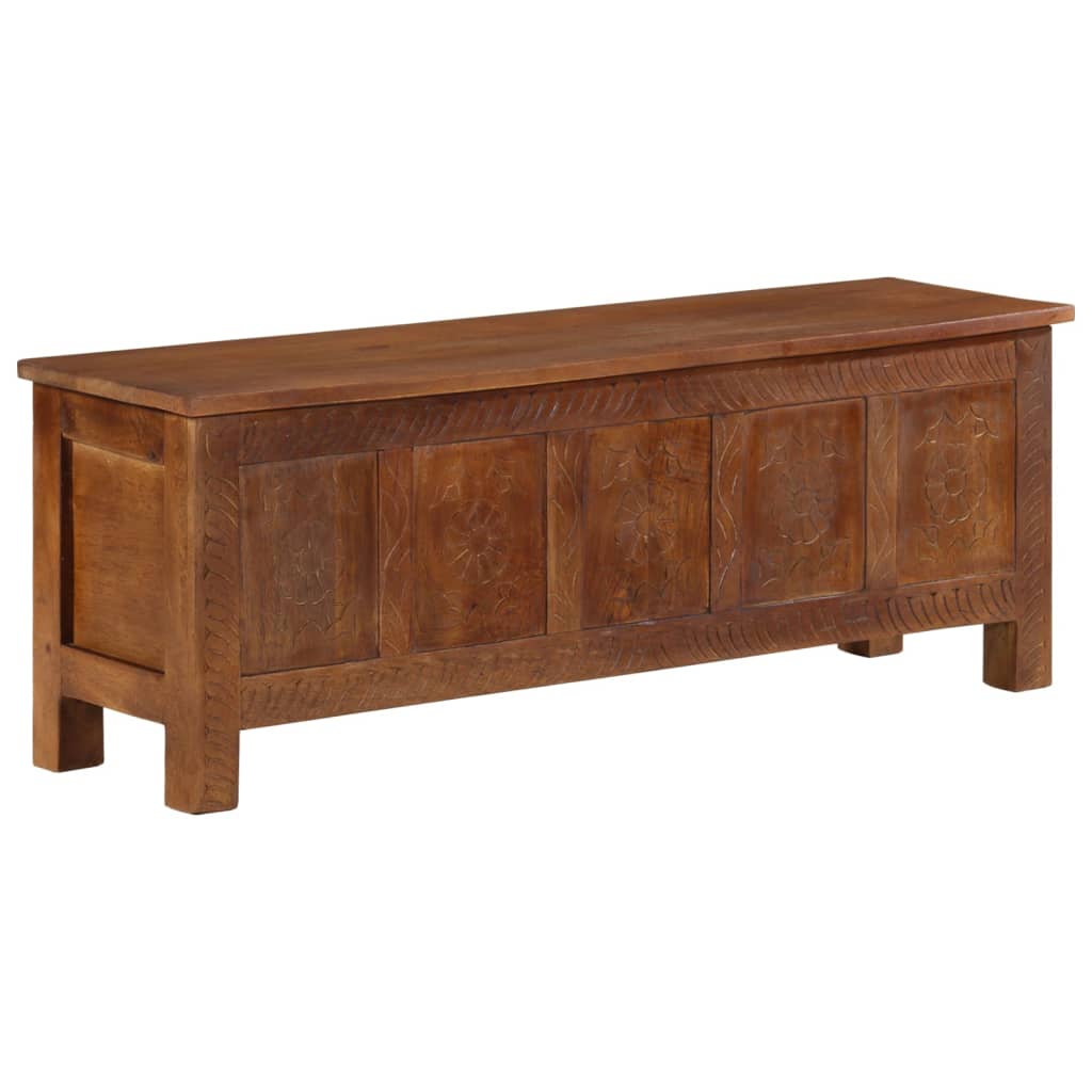 Storage Box 110X30X40 Cm Solid Mango Wood