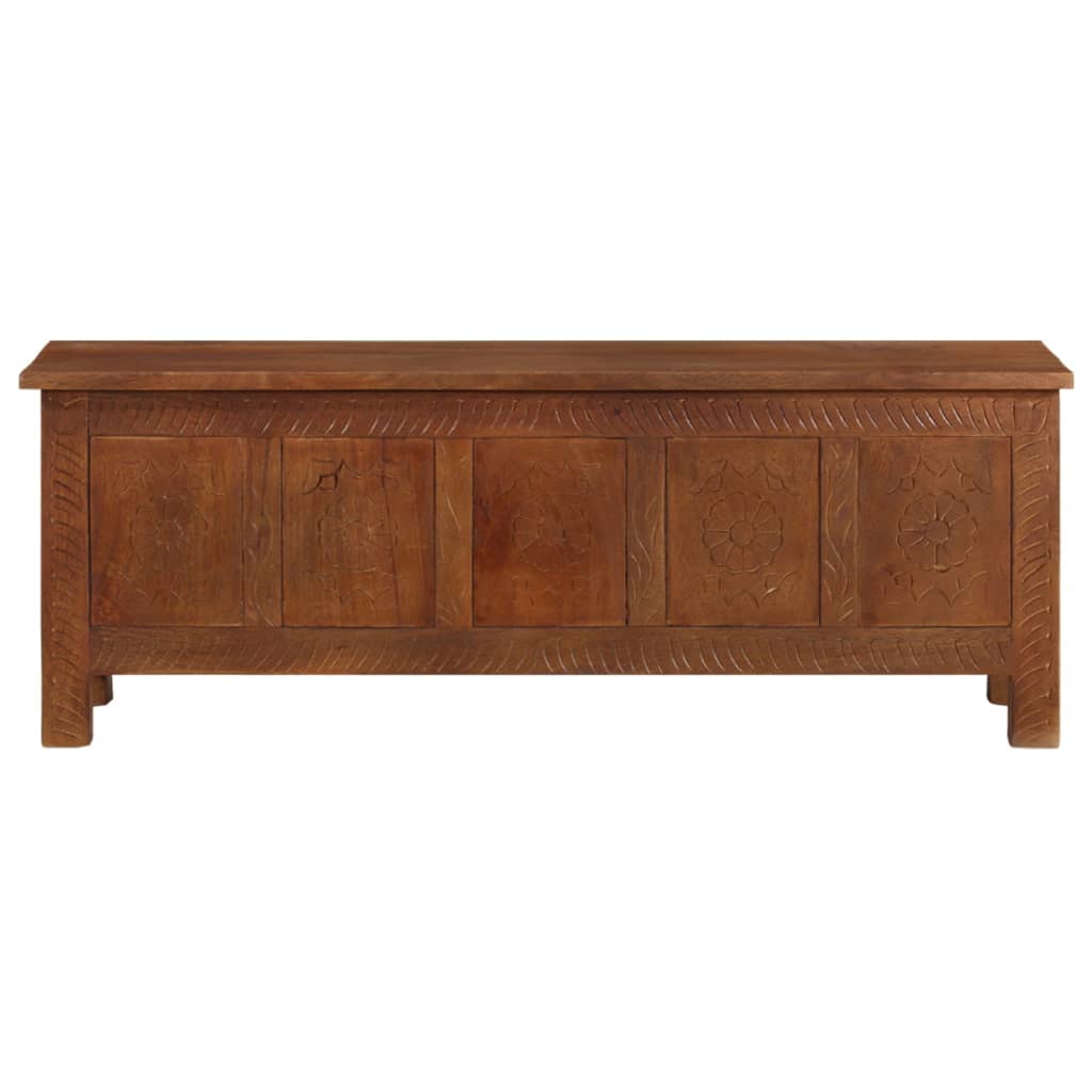 Storage Box 110X30X40 Cm Solid Mango Wood