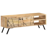 Tv Cabinet 110X30X40 Cm Solid Mango Wood
