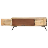 Tv Cabinet 110X30X40 Cm Solid Mango Wood