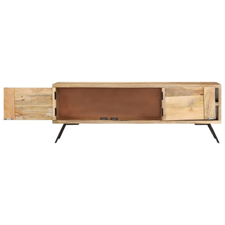 Tv Cabinet 110X30X40 Cm Solid Mango Wood