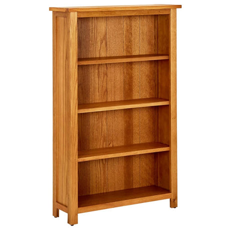 5-Tier Bookcase Solid Oak Wood