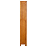 5-Tier Bookcase Solid Oak Wood