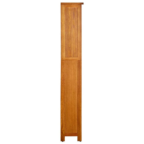 5-Tier Bookcase Solid Oak Wood