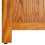 5-Tier Bookcase Solid Oak Wood