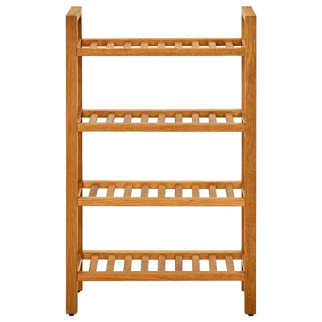Shoe Rack With 4 Shelves 50X27X Solid Oak Wood