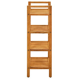 Shoe Rack With 4 Shelves 50X27X Solid Oak Wood