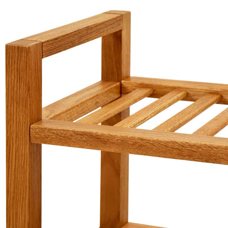 Shoe Rack With 4 Shelves 50X27X Solid Oak Wood