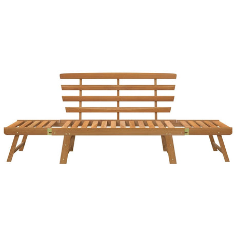 Garden Bench 2-In-1 190 Cm Solid Acacia Wood