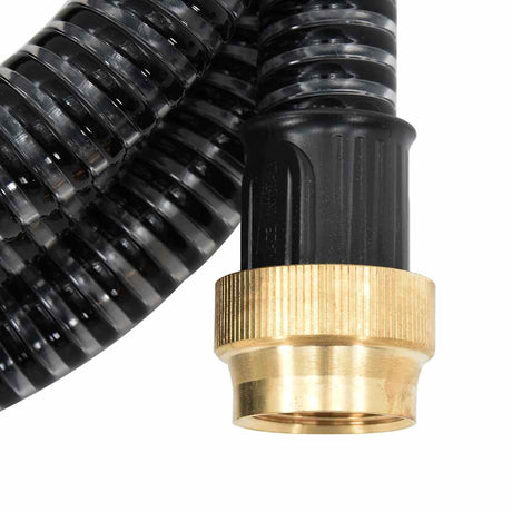 Suction Hose With Brass Connectors 1.1&quot; Pvc