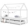 Kids Bed Frame With Drawers Solid Pine Wood
