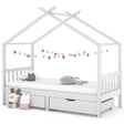 Kids Bed Frame With A Drawer Solid Pine Wood