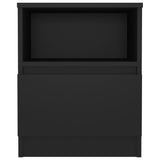 Bed Cabinet Black 40x40x50 cm Engineered Wood