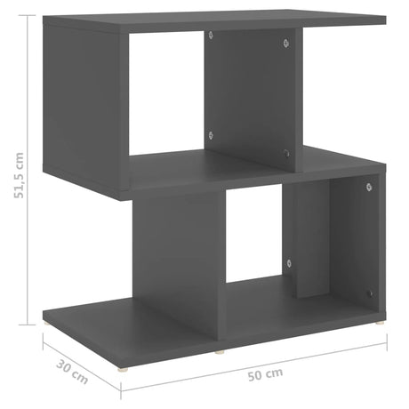 Bedside Cabinet 50X30X51.5 Cm Engineered Wood