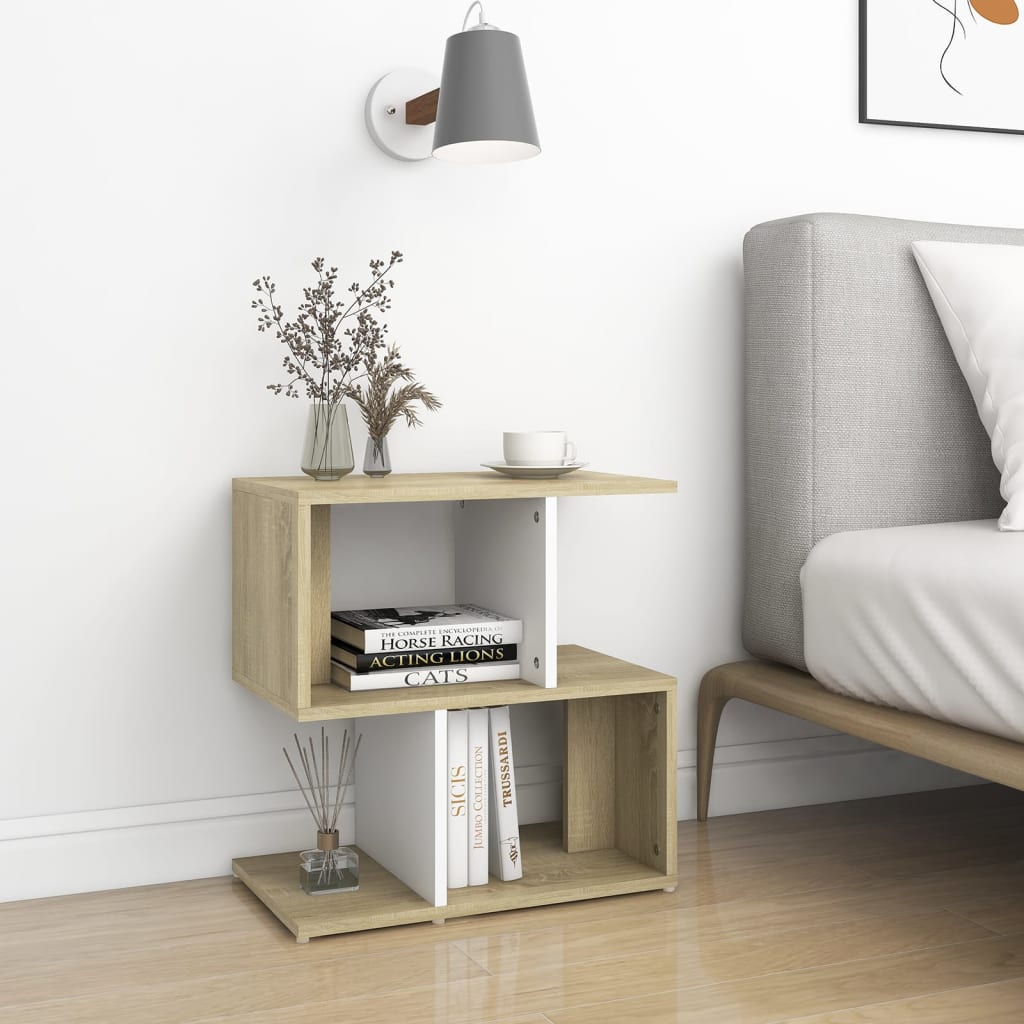 Bedside Cabinet 50X30X51.5 Cm Engineered Wood