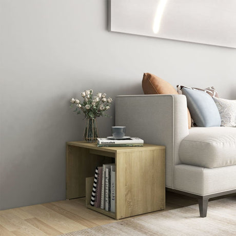 Side Table 59X36X38 Cm Engineered Wood