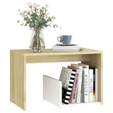 Side Table 59X36X38 Cm Engineered Wood