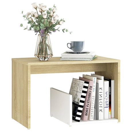 Side Table 59X36X38 Cm Engineered Wood