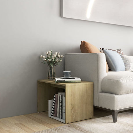 Side Table 59X36X38 Cm Engineered Wood