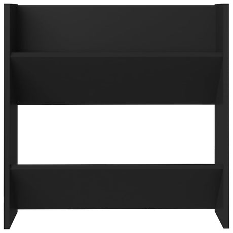 Wall Shoe Cabinet 60X18X Engineered Wood Black